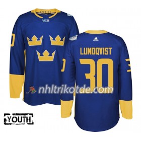 Schweden Trikot Henrik Lundqvist 30 2016 World Cup Lila Premier - Kinder